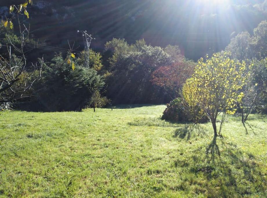 Amplia Y Comoda Casa De Piedra Con Porche Y Jardin San Roque de Ríomiera エクステリア 写真